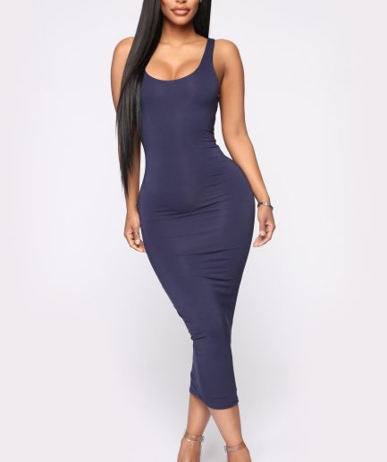 Your Needs Met Dress - Navy
